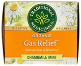 Traditional Medicinals Organic Gas Relief Chamomile Mint box herbal tea for bloating and gas
